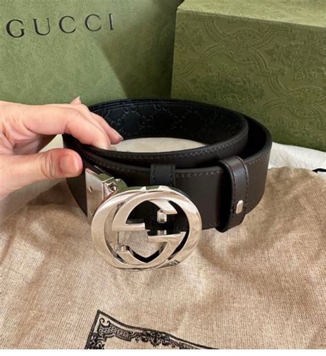 gucci signature belt price|reversible gucci signature belt.